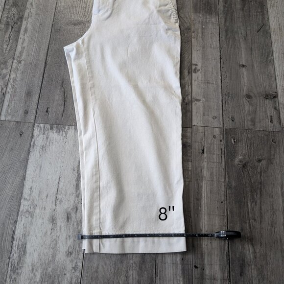 GAP, Curve Fit Flare Leg Stretch Cropped Khakis, Sz 6 - Picture 5 of 9